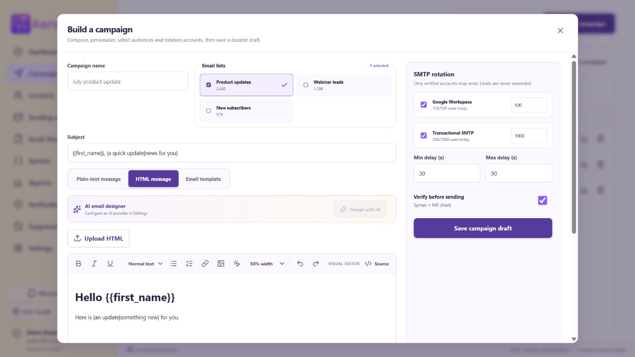 aeromailer-writting-mail
